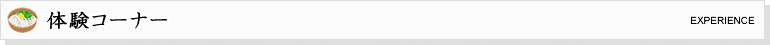 体験コーナー